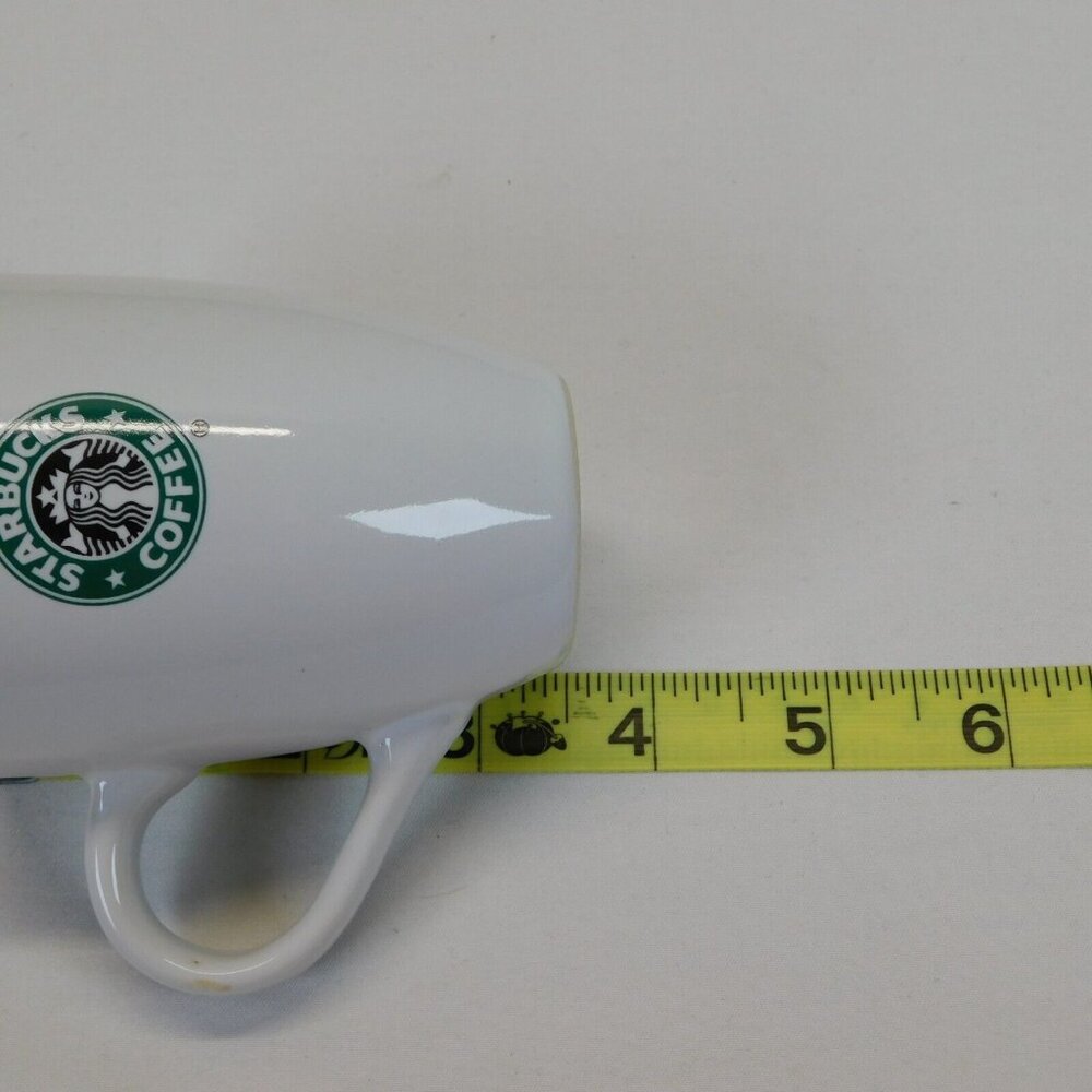 2007 Starbucks Small Logo White 6.7 oz Espresso Coffee Mug Dishwasher Safe - Picture 8 of 8